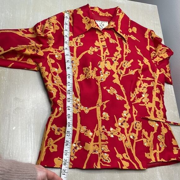 Ice silk matka wrap blouse - Picture 6 of 8